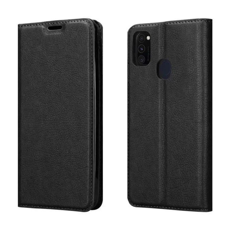 Cadorabo Hülle kompatibel mit Samsung Galaxy M21 / M30s Schutzhülle mit Magnetverschluss, Standfunktion und Kartenfach