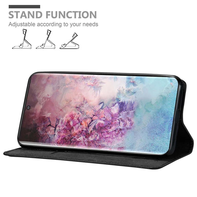 Cadorabo Hülle kompatibel mit Samsung Galaxy NOTE 10 PLUS Schutzhülle mit Magnetverschluss, Standfunktion und Kartenfach