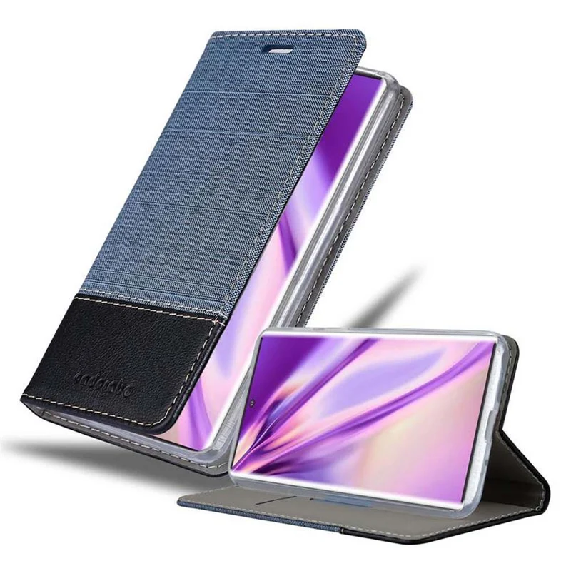 Cadorabo Hülle kompatibel mit Samsung Galaxy NOTE 10 PLUS Schutzhülle mit Magnetverschluss, Standfunktion und Kartenfach