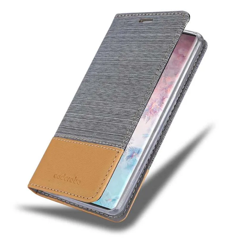 Cadorabo Hülle kompatibel mit Samsung Galaxy NOTE 10 PLUS Schutzhülle mit Magnetverschluss, Standfunktion und Kartenfach