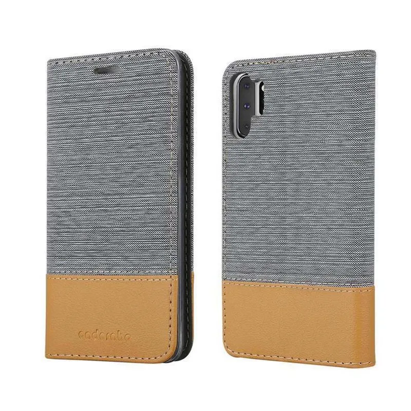 Cadorabo Hülle kompatibel mit Samsung Galaxy NOTE 10 PLUS Schutzhülle mit Magnetverschluss, Standfunktion und Kartenfach
