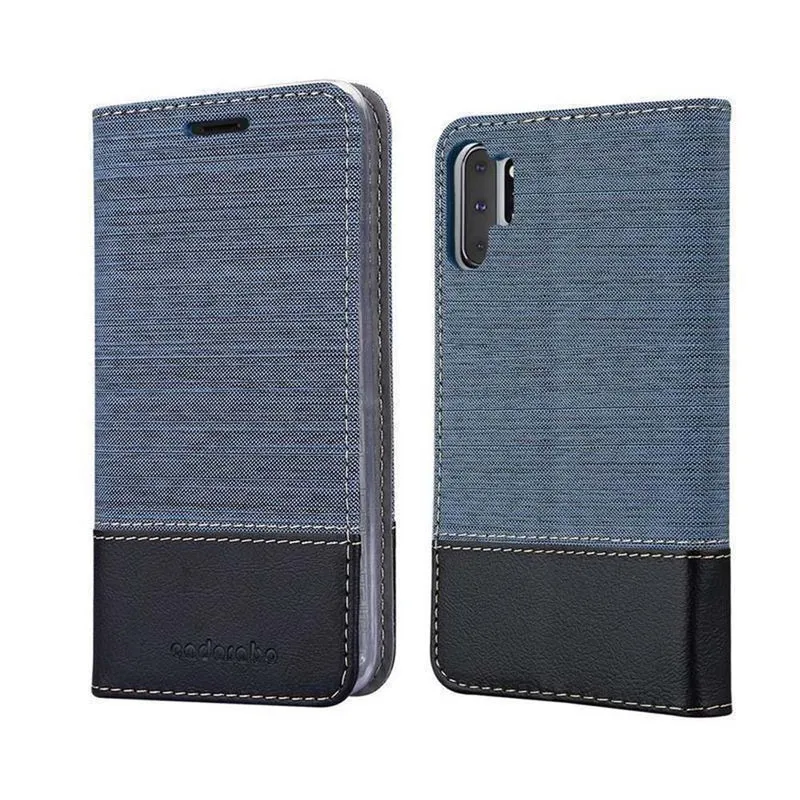 Cadorabo Hülle kompatibel mit Samsung Galaxy NOTE 10 PLUS Schutzhülle mit Magnetverschluss, Standfunktion und Kartenfach