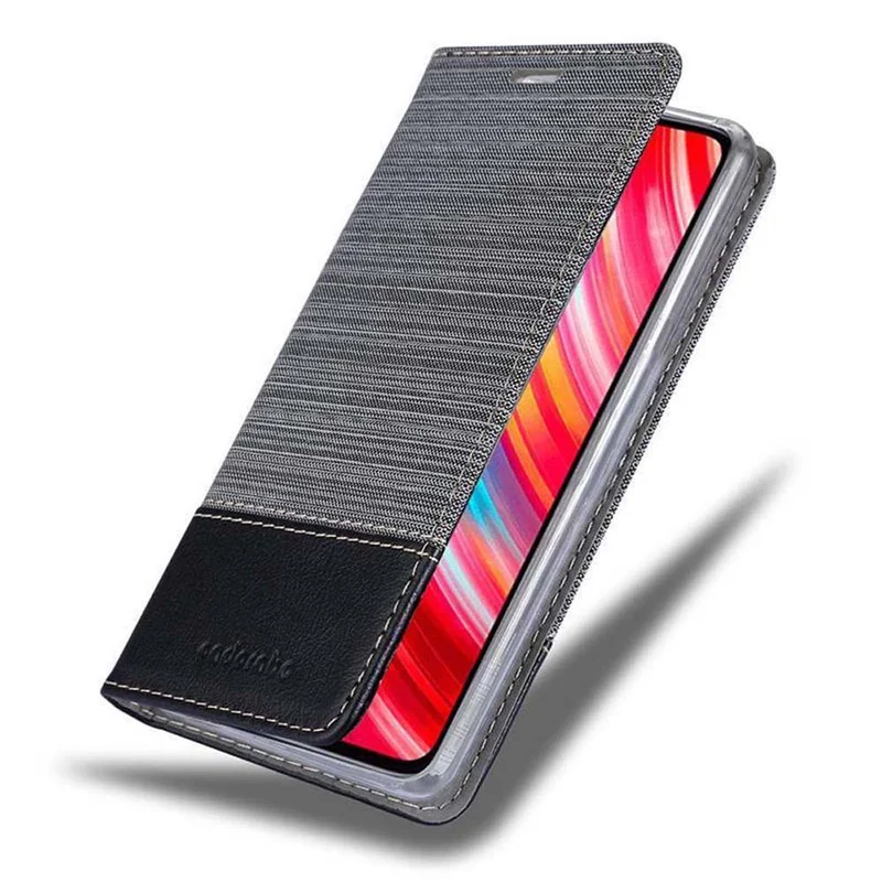 Cadorabo Hülle kompatibel mit Xiaomi RedMi NOTE 8 PRO Schutzhülle mit Magnetverschluss, Standfunktion und Kartenfach