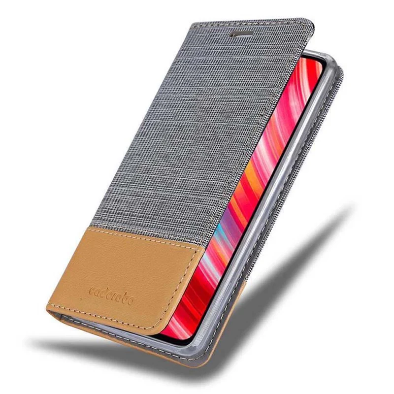 Cadorabo Hülle kompatibel mit Xiaomi RedMi NOTE 8 PRO Schutzhülle mit Magnetverschluss, Standfunktion und Kartenfach