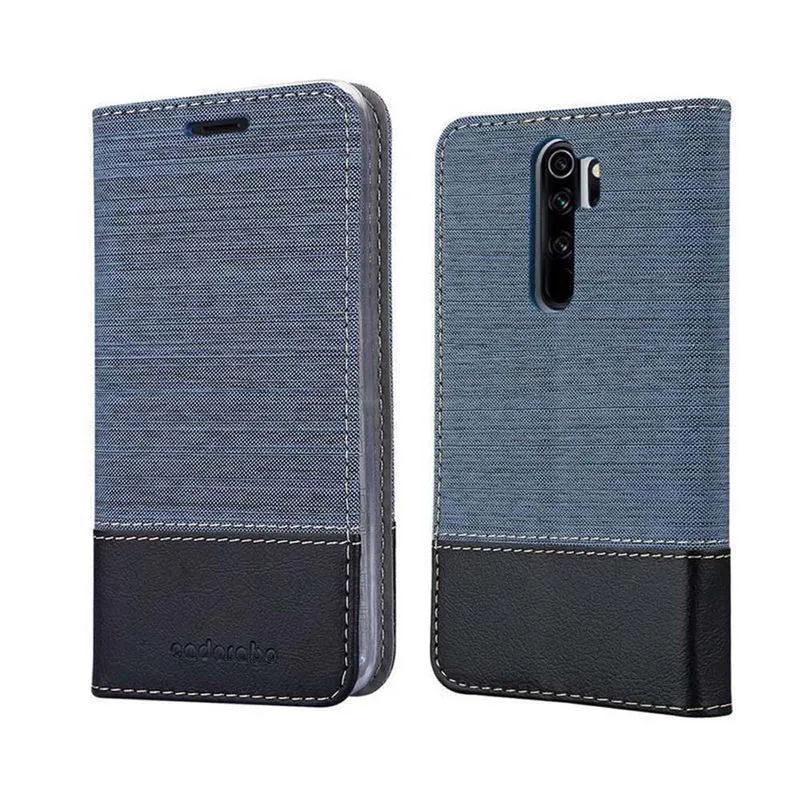 Cadorabo Hülle kompatibel mit Xiaomi RedMi NOTE 8 PRO Schutzhülle mit Magnetverschluss, Standfunktion und Kartenfach