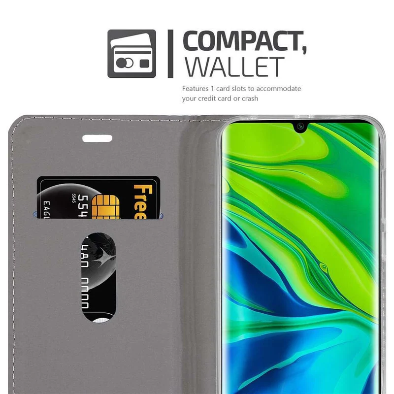 Cadorabo Hülle kompatibel mit Xiaomi RedMi NOTE 10 4G / RedMi NOTE 10S Schutzhülle mit Magnetverschluss, Standfunktion und Kartenfach