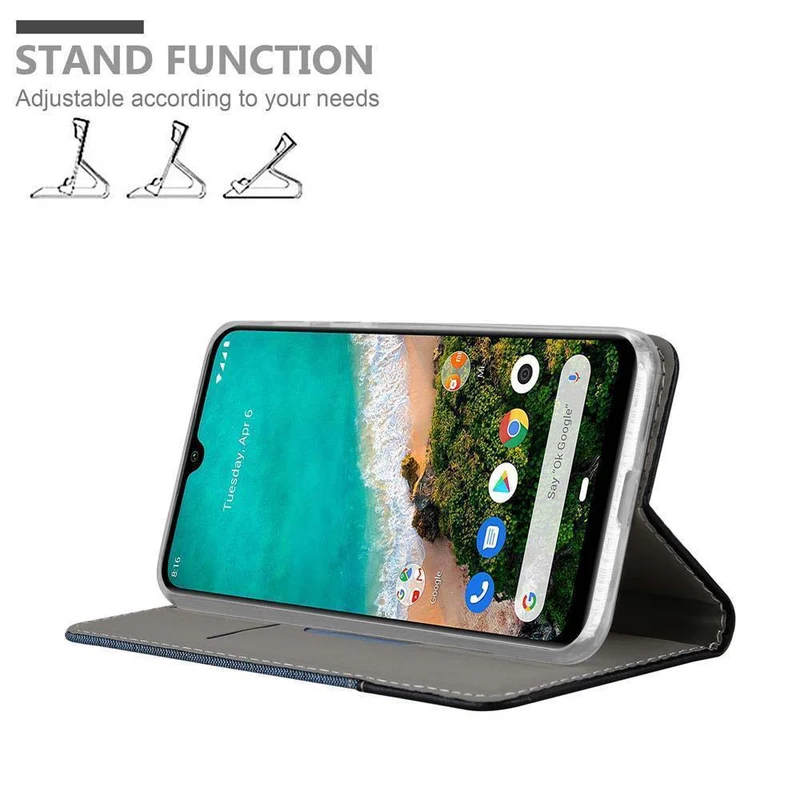 Cadorabo Hülle kompatibel mit Xiaomi Mi CC9 Schutzhülle mit Magnetverschluss, Standfunktion und Kartenfach