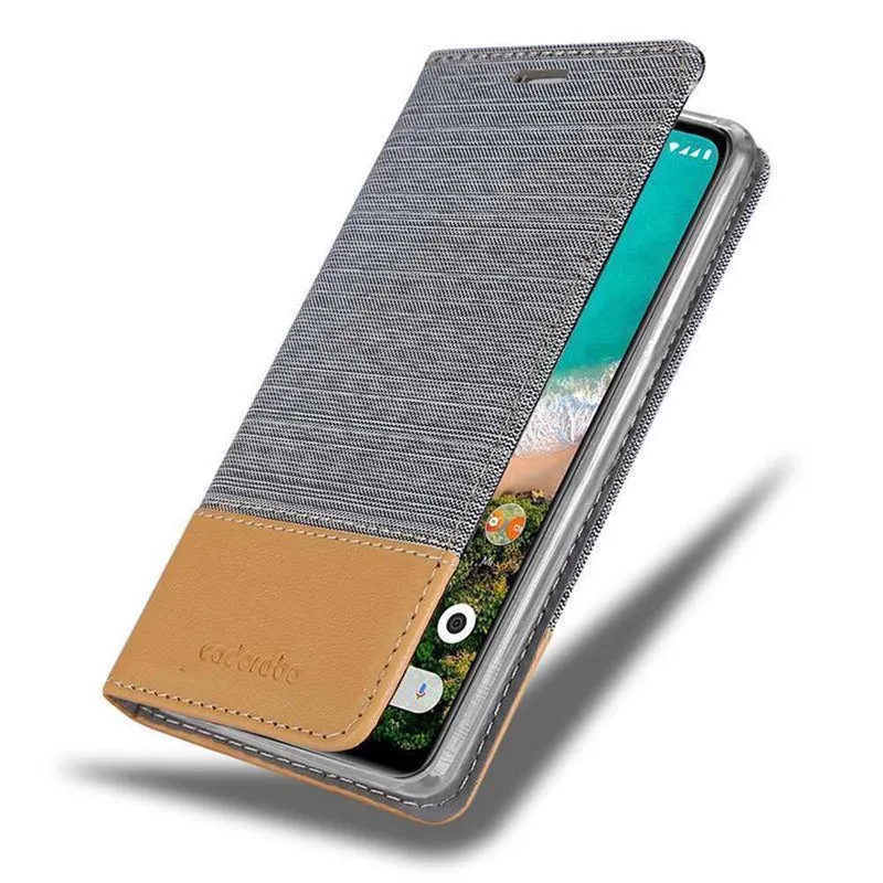Cadorabo Hülle kompatibel mit Xiaomi Mi A3 Schutzhülle mit Magnetverschluss, Standfunktion und Kartenfach