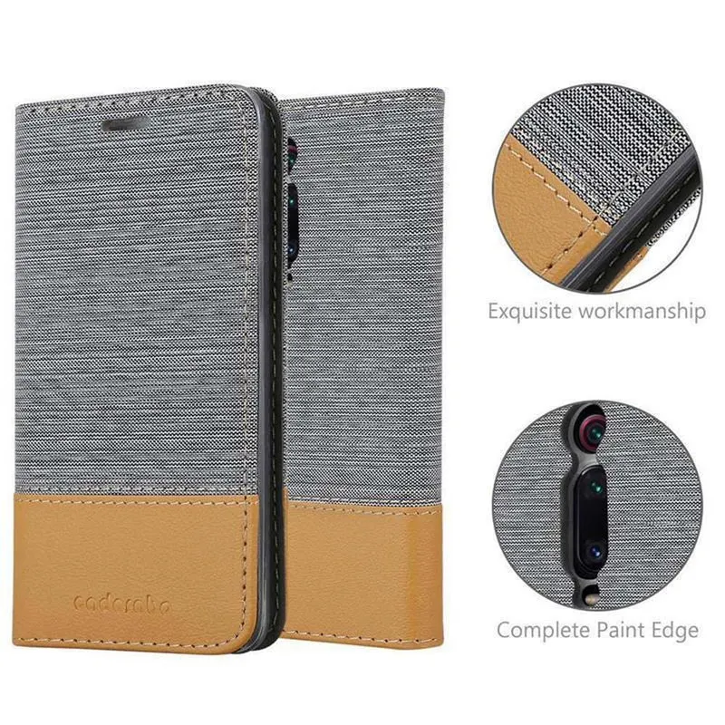 Cadorabo Hülle kompatibel mit Xiaomi Mi 9T / Mi 9T PRO / RedMi K20 / RedMi K20 PRO Schutzhülle mit Magnetverschluss, Standfunktion und Kartenfach