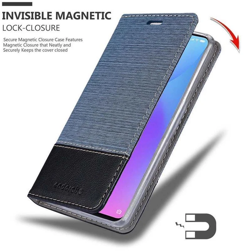 Cadorabo Hülle kompatibel mit Xiaomi Mi 9T / Mi 9T PRO / RedMi K20 / RedMi K20 PRO Schutzhülle mit Magnetverschluss, Standfunktion und Kartenfach