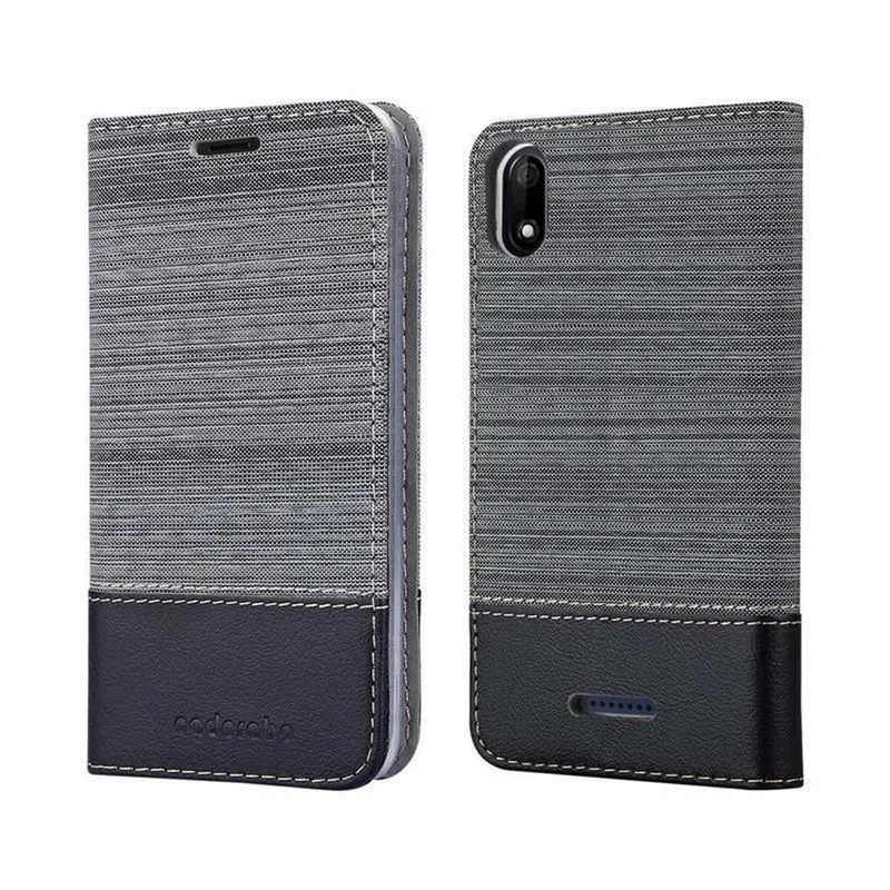 Cadorabo Hülle kompatibel mit WIKO Y60 Schutzhülle mit Magnetverschluss, Standfunktion und Kartenfach