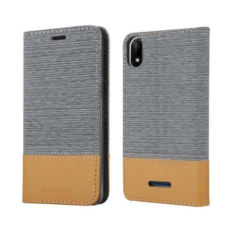 Cadorabo Hülle kompatibel mit WIKO Y60 Schutzhülle mit Magnetverschluss, Standfunktion und Kartenfach