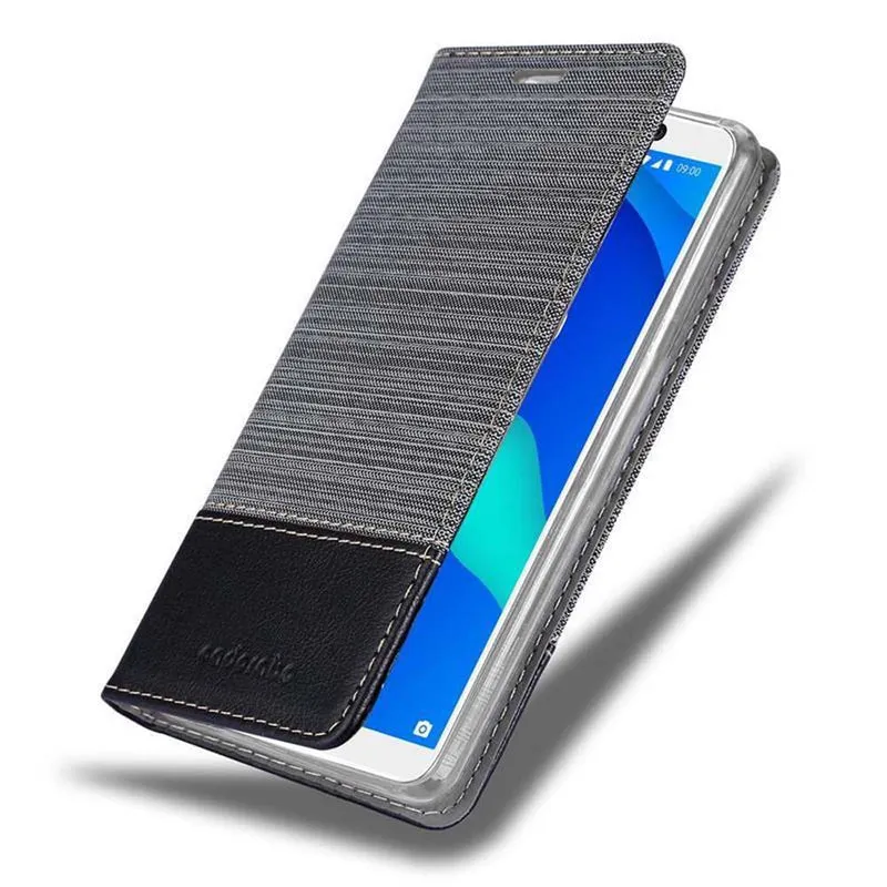 Cadorabo Hülle kompatibel mit WIKO Y80 Schutzhülle mit Magnetverschluss, Standfunktion und Kartenfach