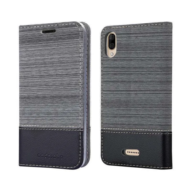 Cadorabo Hülle kompatibel mit WIKO Y80 Schutzhülle mit Magnetverschluss, Standfunktion und Kartenfach