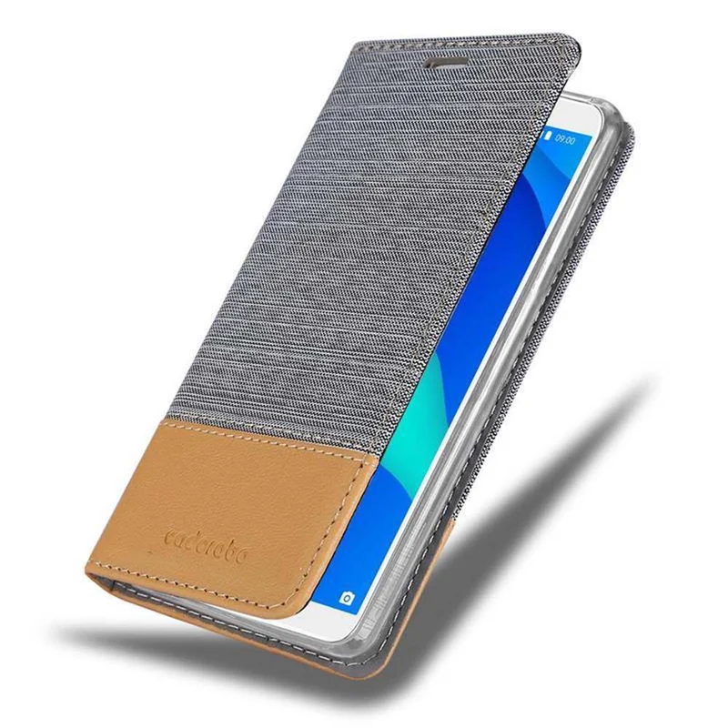 Cadorabo Hülle kompatibel mit WIKO Y80 Schutzhülle mit Magnetverschluss, Standfunktion und Kartenfach