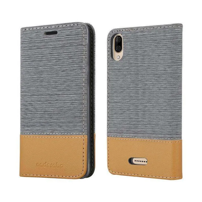 Cadorabo Hülle kompatibel mit WIKO Y80 Schutzhülle mit Magnetverschluss, Standfunktion und Kartenfach