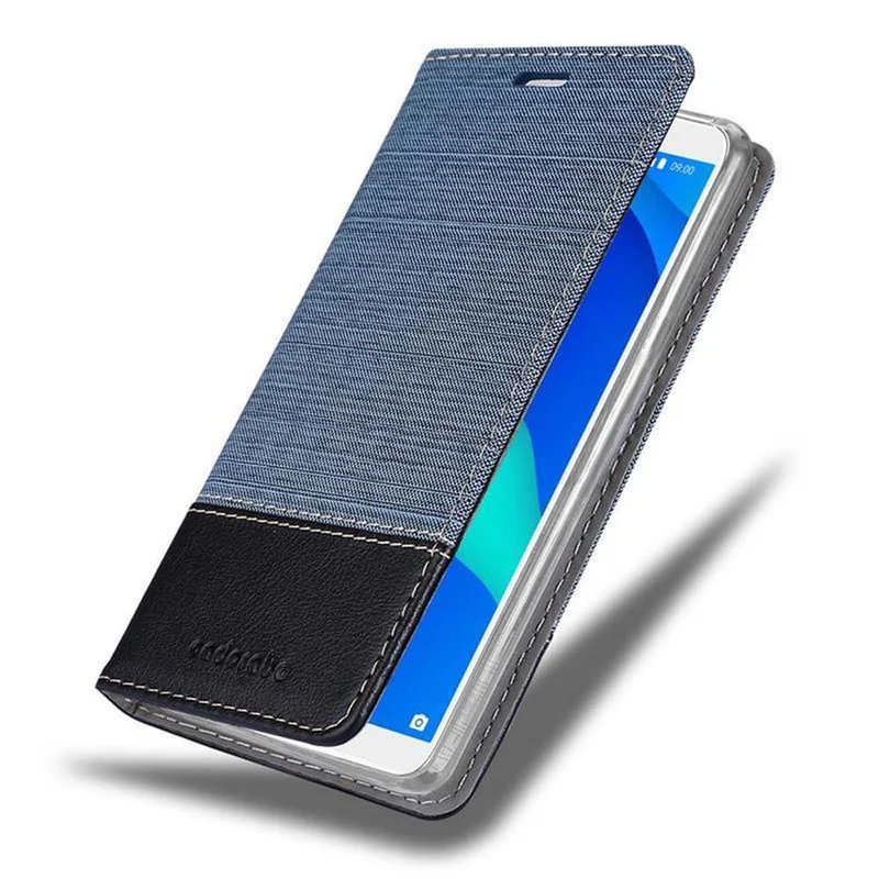Cadorabo Hülle kompatibel mit WIKO Y80 Schutzhülle mit Magnetverschluss, Standfunktion und Kartenfach