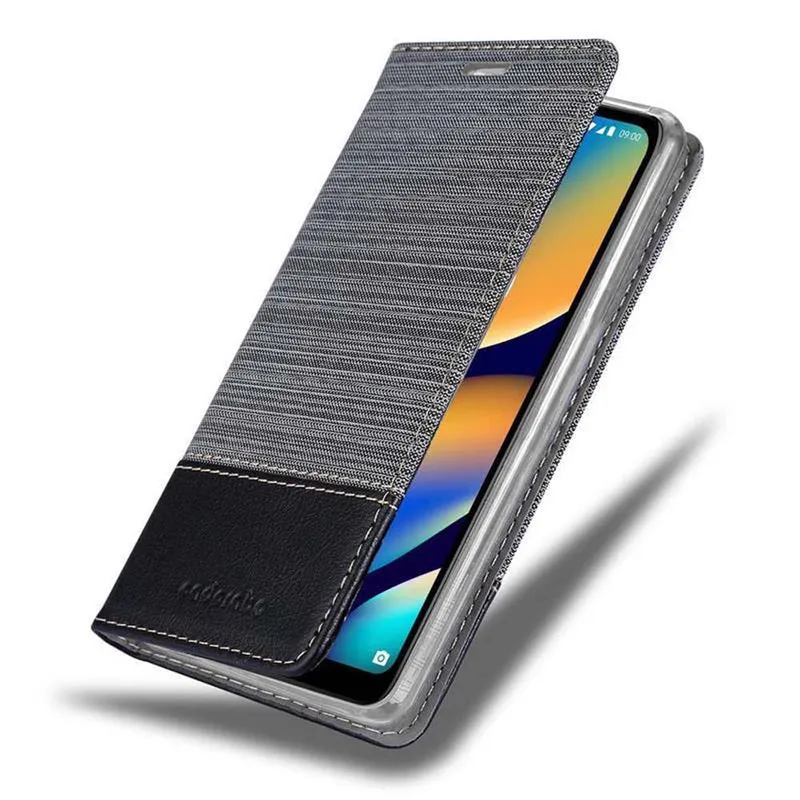 Cadorabo Hülle kompatibel mit WIKO VIEW 3 LITE Schutzhülle mit Magnetverschluss, Standfunktion und Kartenfach