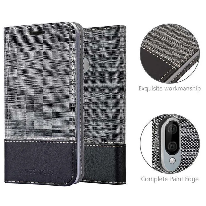 Cadorabo Hülle kompatibel mit WIKO VIEW 3 LITE Schutzhülle mit Magnetverschluss, Standfunktion und Kartenfach