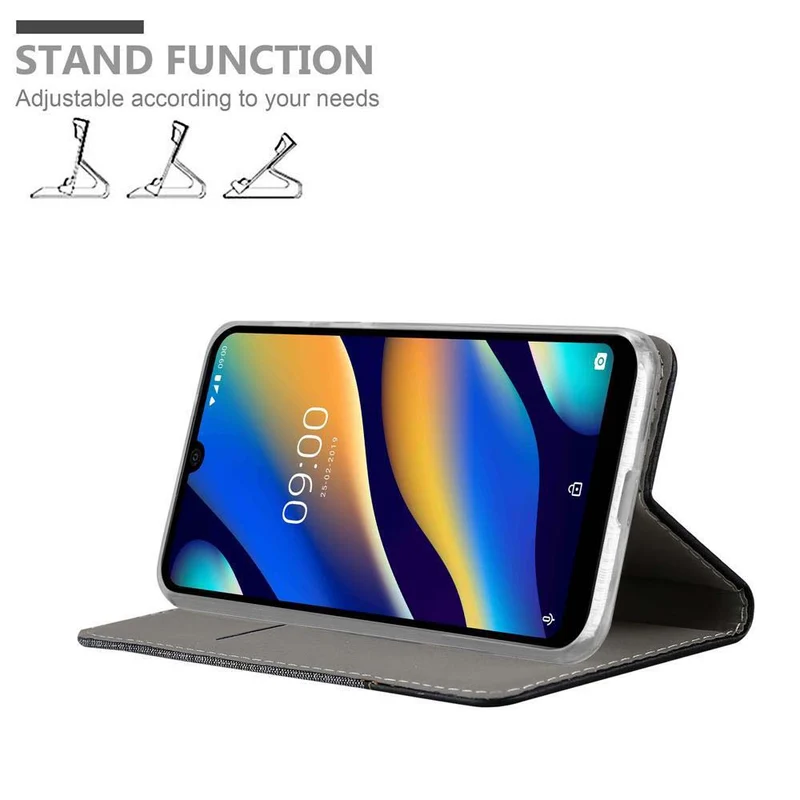 Cadorabo Hülle kompatibel mit WIKO VIEW 3 LITE Schutzhülle mit Magnetverschluss, Standfunktion und Kartenfach