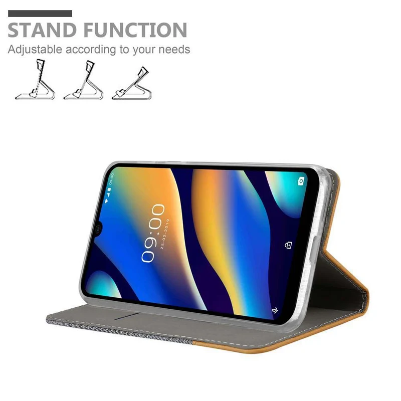 Cadorabo Hülle kompatibel mit WIKO VIEW 3 LITE Schutzhülle mit Magnetverschluss, Standfunktion und Kartenfach