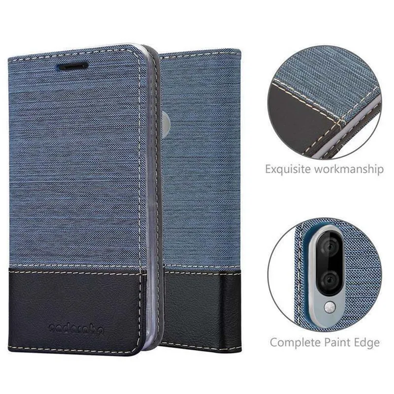 Cadorabo Hülle kompatibel mit WIKO VIEW 3 LITE Schutzhülle mit Magnetverschluss, Standfunktion und Kartenfach