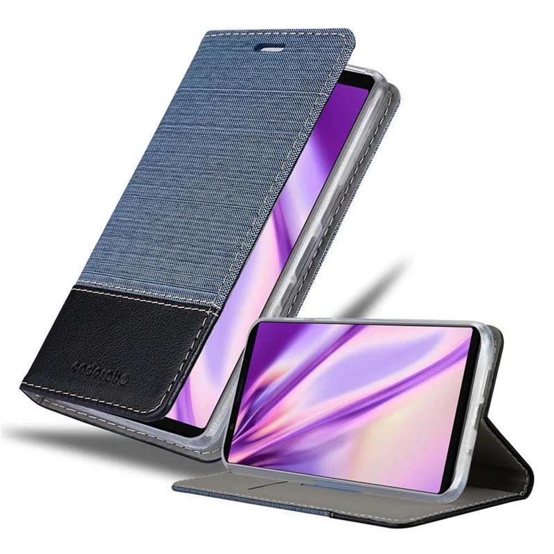 Cadorabo Hülle kompatibel mit Sony Xperia 5 Schutzhülle mit Magnetverschluss, Standfunktion und Kartenfach