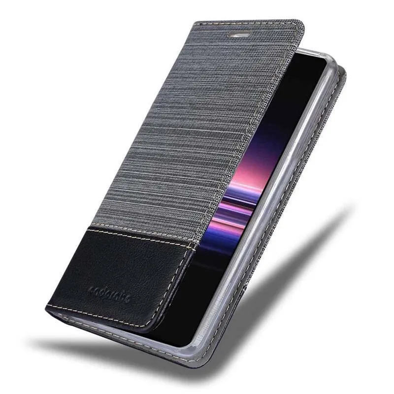 Cadorabo Hülle kompatibel mit Sony Xperia 5 Schutzhülle mit Magnetverschluss, Standfunktion und Kartenfach