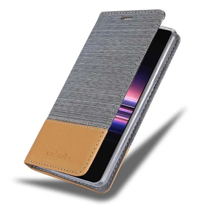 Cadorabo Hülle kompatibel mit Sony Xperia 5 Schutzhülle mit Magnetverschluss, Standfunktion und Kartenfach