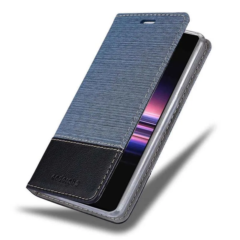 Cadorabo Hülle kompatibel mit Sony Xperia 5 Schutzhülle mit Magnetverschluss, Standfunktion und Kartenfach