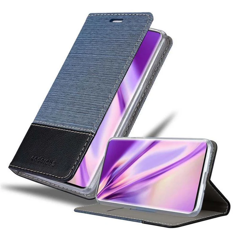 Cadorabo Hülle kompatibel mit OnePlus 7T PRO Schutzhülle mit Magnetverschluss, Standfunktion und Kartenfach