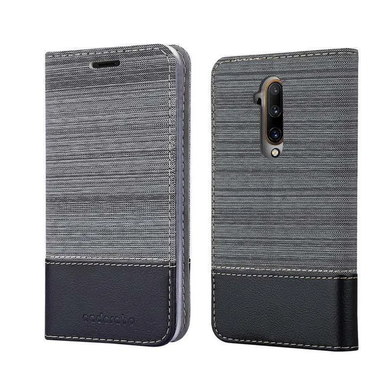 Cadorabo Hülle kompatibel mit OnePlus 7T PRO Schutzhülle mit Magnetverschluss, Standfunktion und Kartenfach
