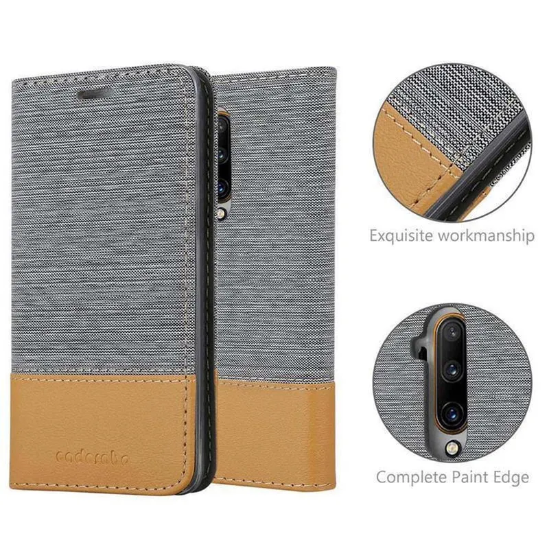 Cadorabo Hülle kompatibel mit OnePlus 7T PRO Schutzhülle mit Magnetverschluss, Standfunktion und Kartenfach