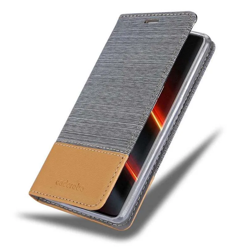 Cadorabo Hülle kompatibel mit OnePlus 7T PRO Schutzhülle mit Magnetverschluss, Standfunktion und Kartenfach