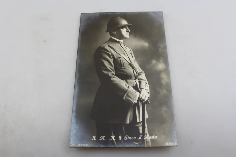 Postkarte mit Emanuele Filiberto II