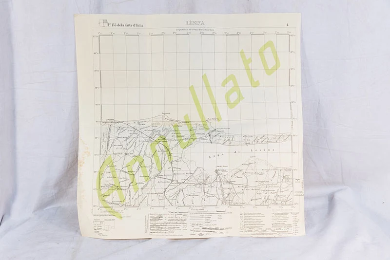 Militärische topografische Karte des Gebiets Gran Paradiso, 1937