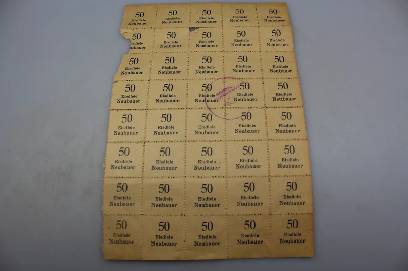Sammelkarte für Lebensmittel