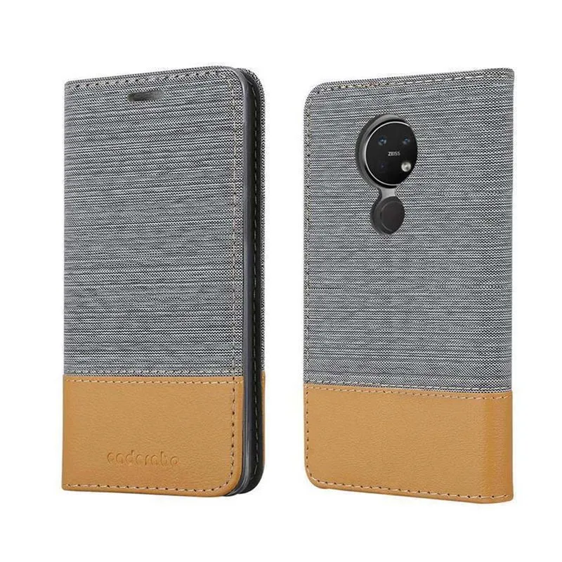Cadorabo Hülle kompatibel mit Nokia 7,2 Schutzhülle mit Magnetverschluss, Standfunktion und Kartenfach