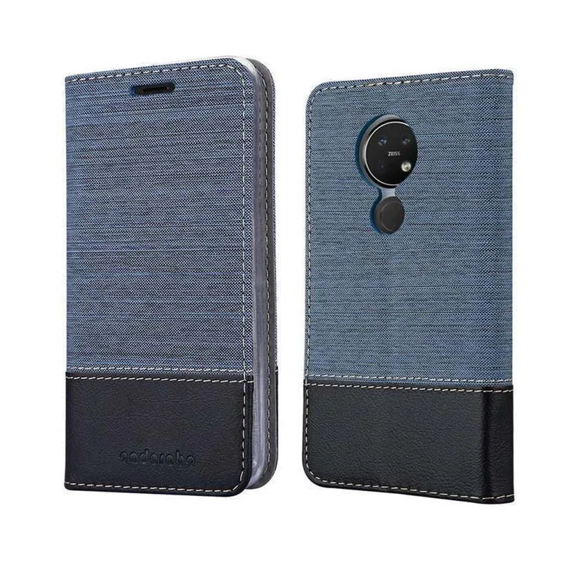Cadorabo Hülle kompatibel mit Nokia 7,2 Schutzhülle mit Magnetverschluss, Standfunktion und Kartenfach