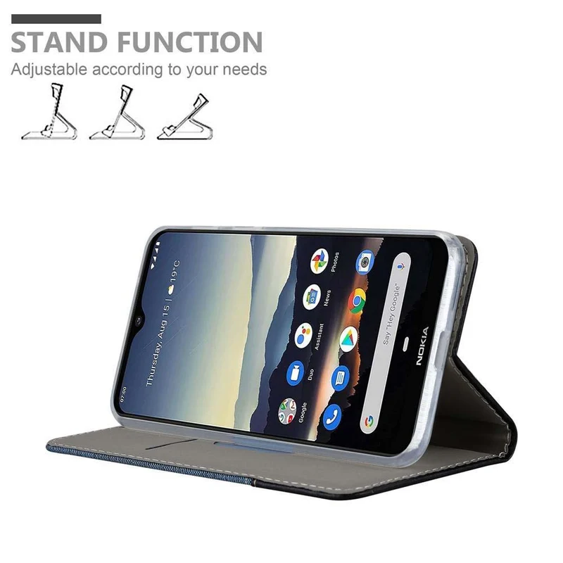 Cadorabo Hülle kompatibel mit Nokia 7,2 Schutzhülle mit Magnetverschluss, Standfunktion und Kartenfach