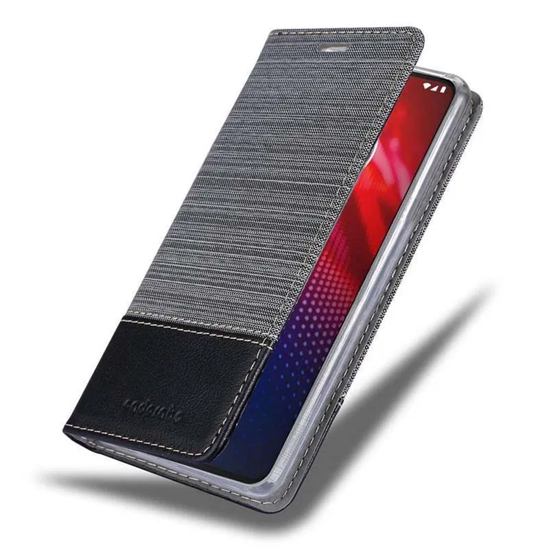 Cadorabo Hülle kompatibel mit Motorola MOTO Z4 Schutzhülle mit Magnetverschluss, Standfunktion und Kartenfach