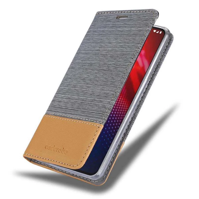 Cadorabo Hülle kompatibel mit Motorola MOTO Z4 Schutzhülle mit Magnetverschluss, Standfunktion und Kartenfach