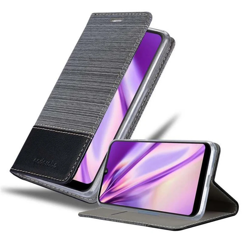 Cadorabo Hülle kompatibel mit Motorola MOTO E6 PLUS Schutzhülle mit Magnetverschluss, Standfunktion und Kartenfach