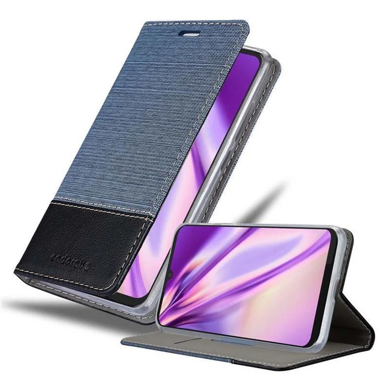 Cadorabo Hülle kompatibel mit Motorola MOTO G8 PLUS Schutzhülle mit Magnetverschluss, Standfunktion und Kartenfach