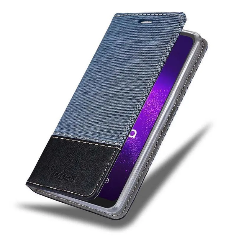 Cadorabo Hülle kompatibel mit Motorola ONE MACRO Schutzhülle mit Magnetverschluss, Standfunktion und Kartenfach