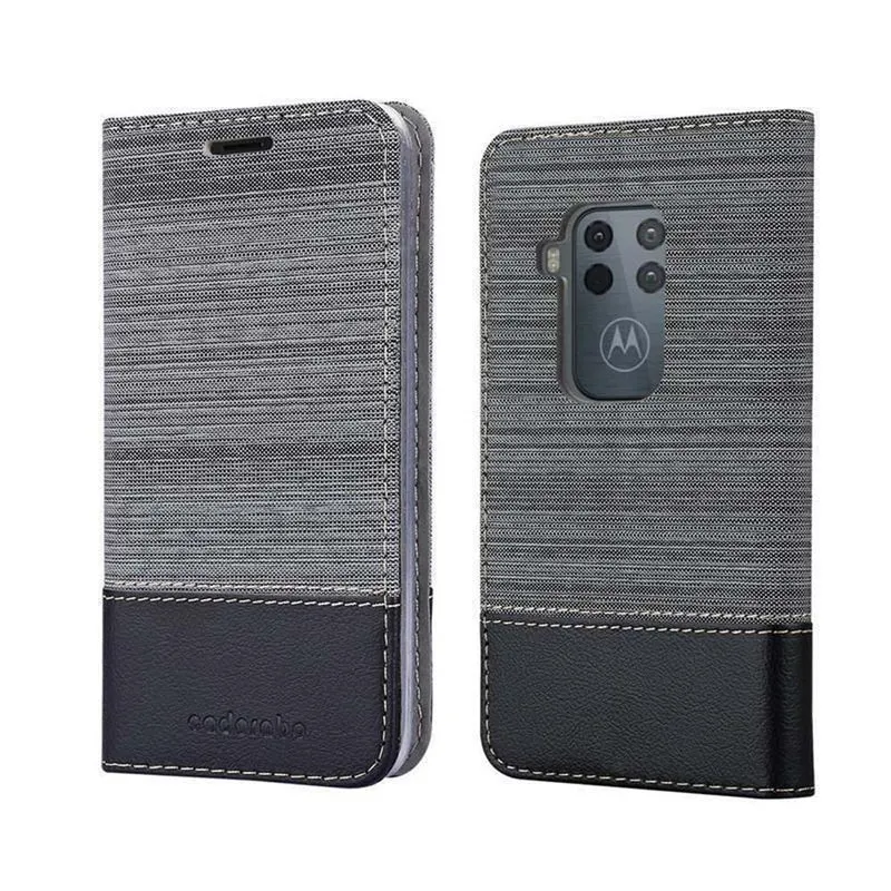 Cadorabo Hülle kompatibel mit Motorola ONE PRO / ONE ZOOM Schutzhülle mit Magnetverschluss, Standfunktion und Kartenfach