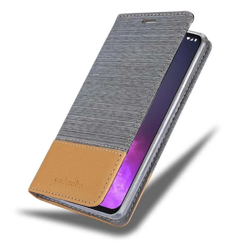 Cadorabo Hülle kompatibel mit Motorola ONE PRO / ONE ZOOM Schutzhülle mit Magnetverschluss, Standfunktion und Kartenfach