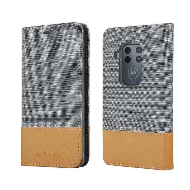 Cadorabo Hülle kompatibel mit Motorola ONE PRO / ONE ZOOM Schutzhülle mit Magnetverschluss, Standfunktion und Kartenfach