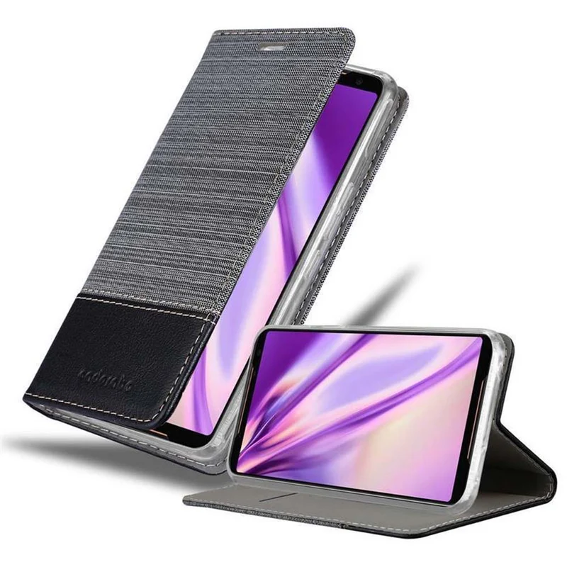 Cadorabo Hülle kompatibel mit Asus ROG Phone 2 Schutzhülle mit Magnetverschluss, Standfunktion und Kartenfach