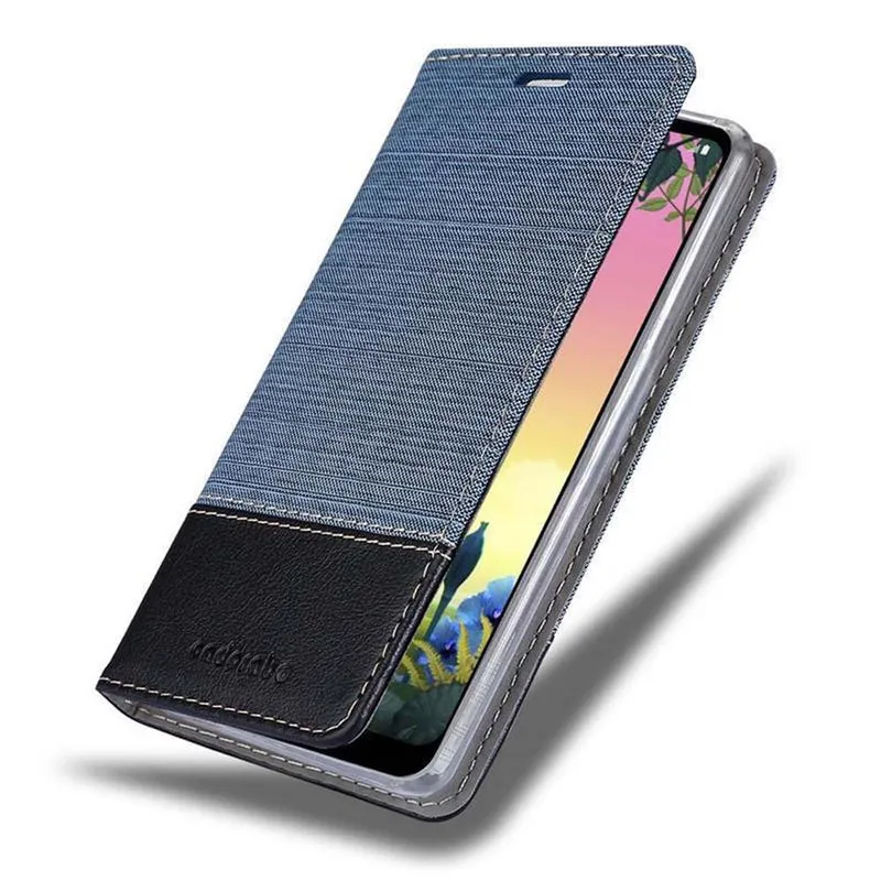 Cadorabo Hülle kompatibel mit LG K50S Schutzhülle mit Magnetverschluss, Standfunktion und Kartenfach